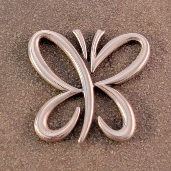 Rare Retired James Avery Floating Butterfly Pendant - Picture 7 of 8